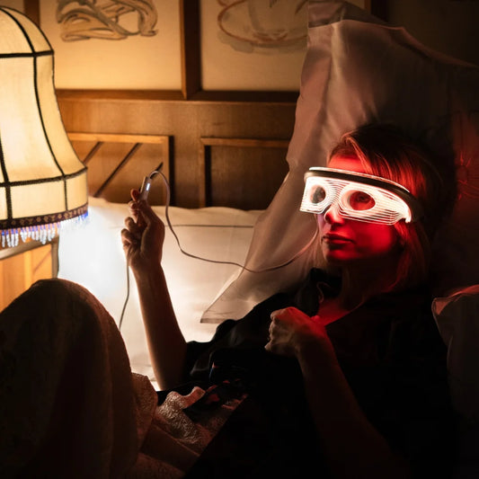 uso de la mascara led para ojos eye mask smart refesh de heka