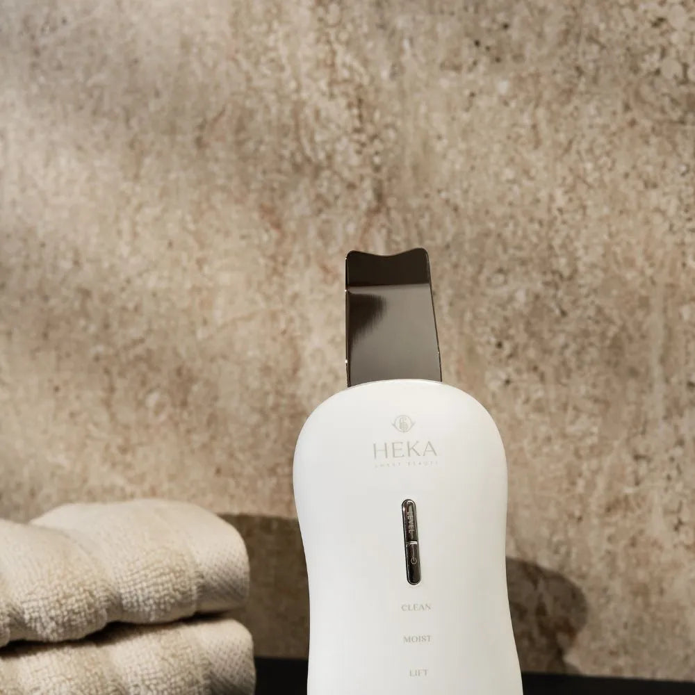 modos espatula limpieza facial ultrasonic smart glow pro heka