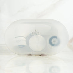 estuche cepillo facial para limpieza profunda smart revival brush heka